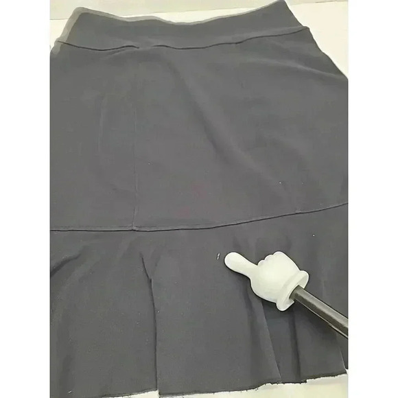 Athleta Knit Skirt Women's Size Small Black Ruffle Skirt - Picture 4 of 9